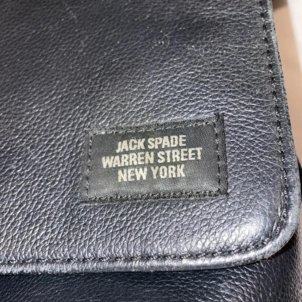 Jack Spade - Men's Pebble Leather Messenger Bag adjustable strap UB 2